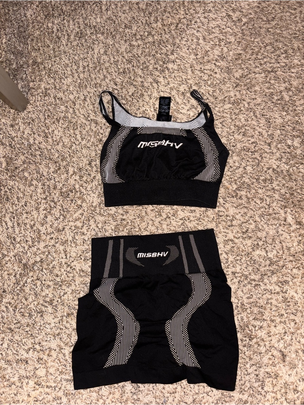 MISBHV Black Seamless Sports Bra